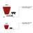 2-Pack Smart Self-Watering Planter Pot, Red Round Cone Design - Indoor Outdoor Weather Resistant Flower Pots with Water Level Indicator