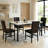 5-Piece Dininng Room Table Set with 4 Uphosltered Dining Chairs, Faux Marble Table Top and Robust Metal Frame Dining Table Set of 5, Space-Saving Design Dinette Set for Home Furniture Kitchen Restaurant-912154684-924555524