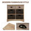 Commode décorative Gerritt, armoire en rotin, buffet, console en rotin, commodes de rangement Farmhouse-2113461611