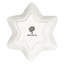 Nicola Spring - Father Christmas Star Serving Plates - 18cm - White
