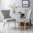 Upholstered Dining Chairs.Tufted Back Design With Stainless Steel Leg-148248297-151474405