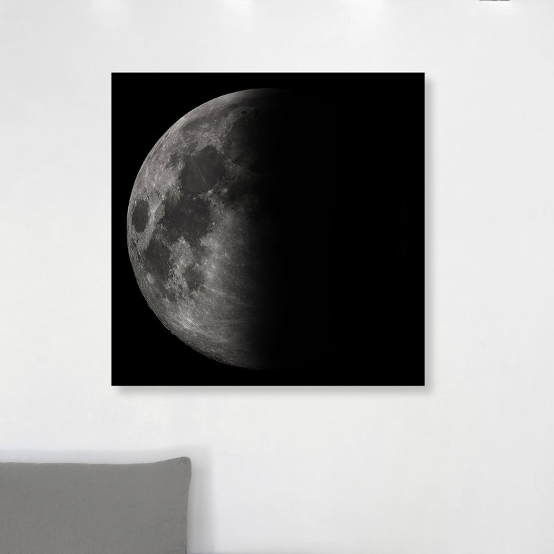 Moon II Squared - Impression sur toile, H 36 po x l 36 po x P 1,5 po
