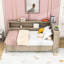 Lit de jour en bois 3 tiroirs avec tablettes-1802393664