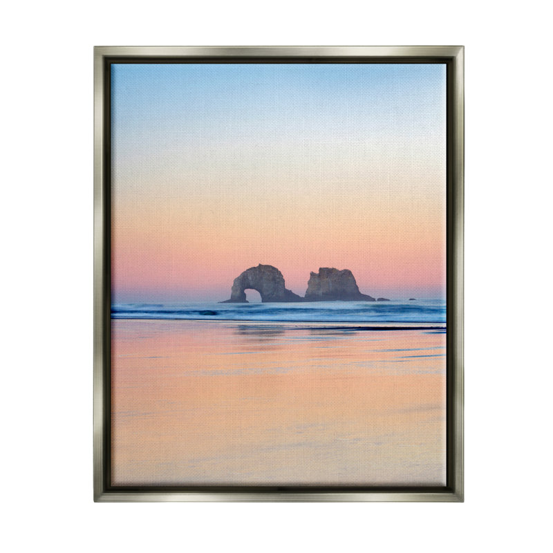 Art mural sur toile flottant Rosecliff Heights, H 21 po x l 17 po x P 1,7 po, Cadre flottant gris lustré