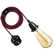 Harloe Ceiling Pendant Fitting, E27 Lamp Holder 2M Plug In Pendant Light Cord, Fabric Cable 3 Pin Plug In With On/Off Switch Lighting Kit