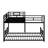 L-Shaped Metal Twin Over Full Size Bunk Bed-241808648
