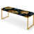 Dark Blue And Golden Gilded Damask Glamour selected