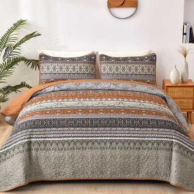 Ensemble de 3 courtepointe Boho Bohemian