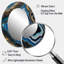 Teal Gold Geode Gems - miroir mural en pierre, miroir décoratif bleu sarcelle-121387226-121387866