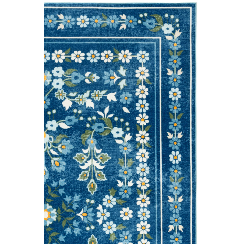 Tapis floral lavable à la machine MSRW 179 Performance, Rectangle 2 pi 3 po x 3 pi 9 po