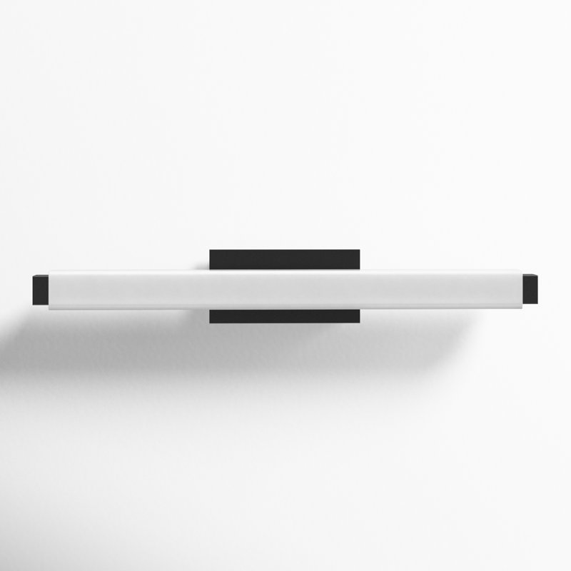 Vogue 1 - Light LED Flush Mounted Sconce, Black, 3000K, 3" H x 25.75" W x 3.38" D