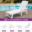 Chaise longue d'extérieur inclinable 78,7 po Alizay-1795533693