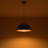 Black Hammered Hemispherical Pendant Light-1175424501