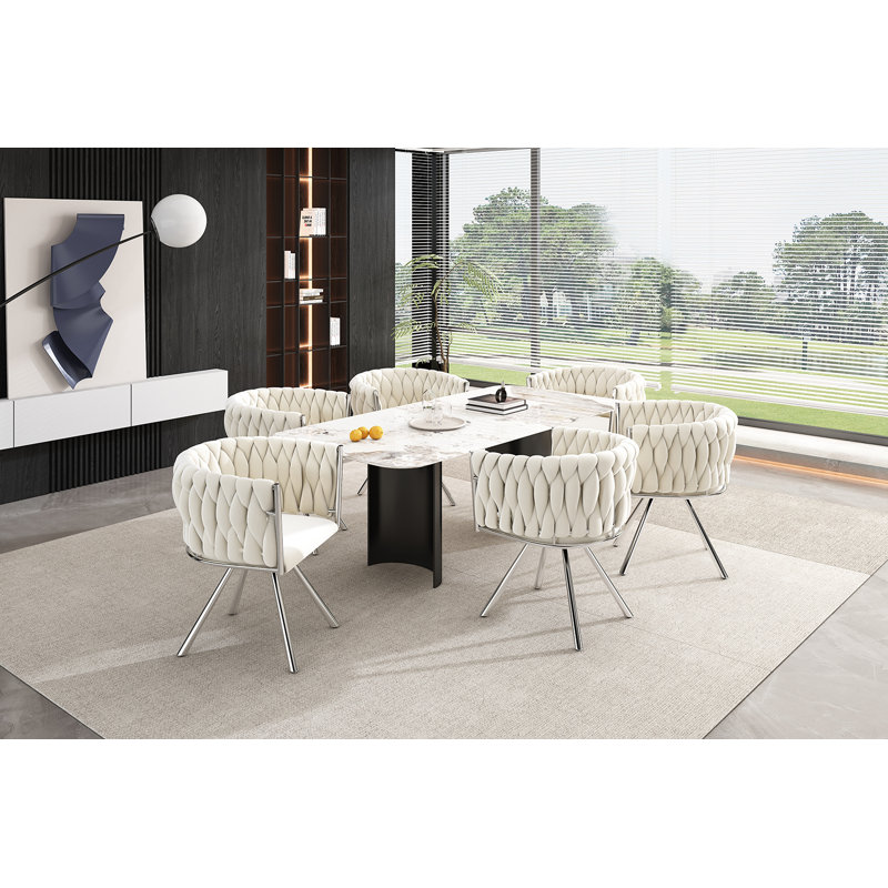 Upholstered Accent Chair, Beige