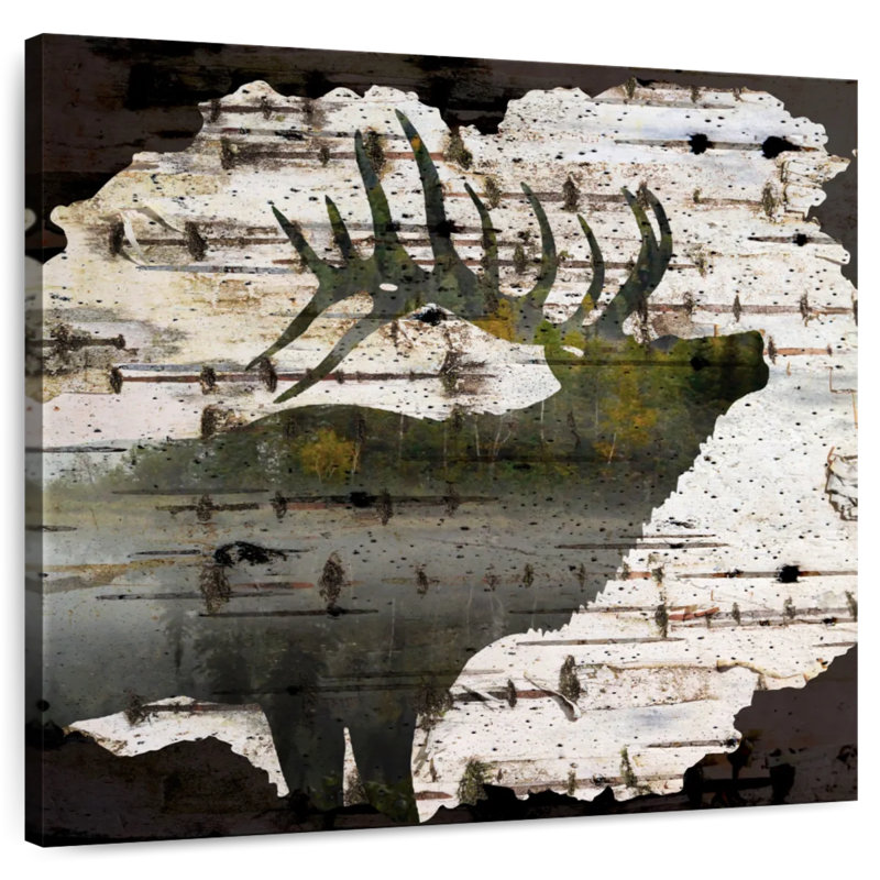 Brampt Birch Forest Deer, 20" H x 20" W