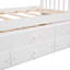 Lit plateforme avec rangement Coverson, lit en bois massif avec 6 tiroirs-544457438