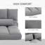 Canapé convertible, canapé-lit pliant, chaise longue d'invité avec 2 coussins, dossier et appui-tête réglables