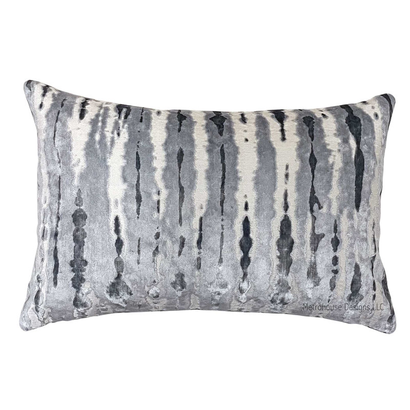 Velvet Lumbar Pillow Cover & Insert
