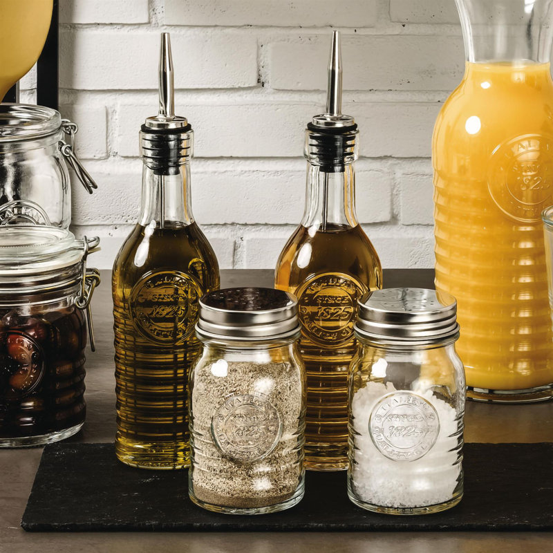  Bormioli Rocco Officina 1825 Olive Oil Bottles with Pourers