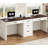 80.9" Executive Computer Desk With Power Outlet And 5 Drawers, Large Home Office Writing Desk With File Drawer And Metal Handles, Rustic Brown-905551962