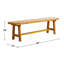 Banc de pique-nique en bois d'acacia Aamya-87233114