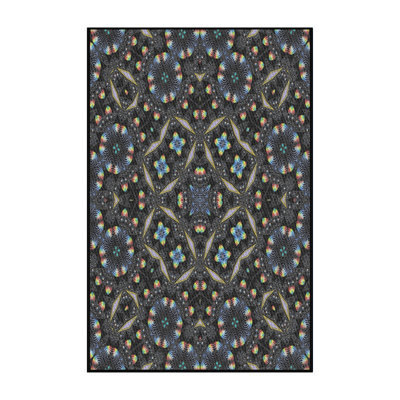 Noir Tapis décoratif