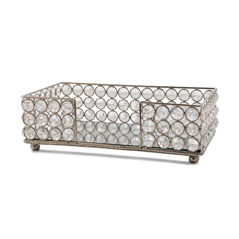 Porte-serviettes de salle de bain Servilleta, 2.75" H x 9.5" W x 5.5" D, Argent