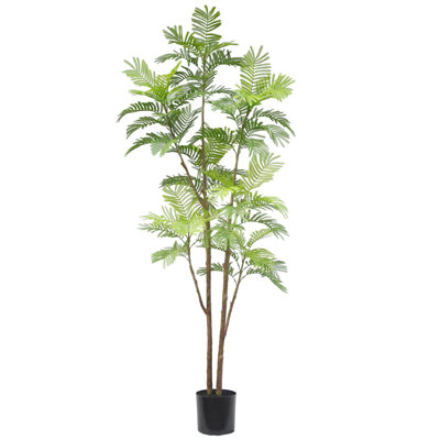 Leaf Large Artificial Palm Tree Faux Palm Tree in Pot Liner