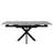 Extendable Dining Table Black With Grey Desktop-370463816