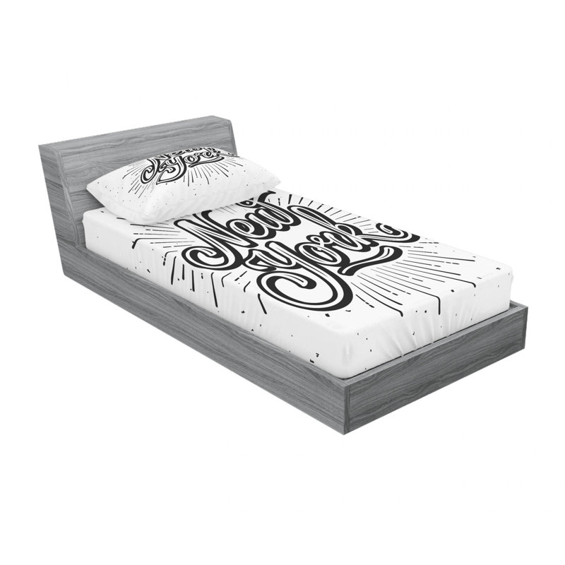 Microfiber Sheet Set, Twin Sheet Set with Fitted Sheet