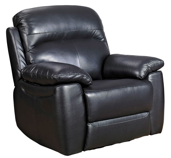 Schiavo Leather Club Chair, Black