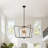 Aldrena 6-Light Large Dimmable Geometric Sputnik Kitchen Island Chandelier