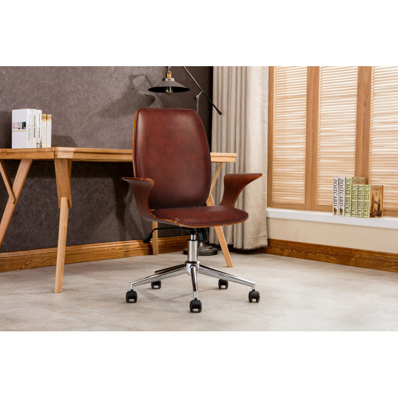 Chaise de bureau Forsythe, Brun