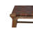 Tacy Top Grain Waxed Leather Woven Bench – Solid Hardwood Frame Entryway Bench 