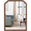 Ancalin Solid Wood Arched Wall Mirror-1117322293-1127723840