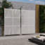 Pacifa Series 6 ft. H x 4 ft. W Metal Privacy Screen With Stripe Pattern-94328924