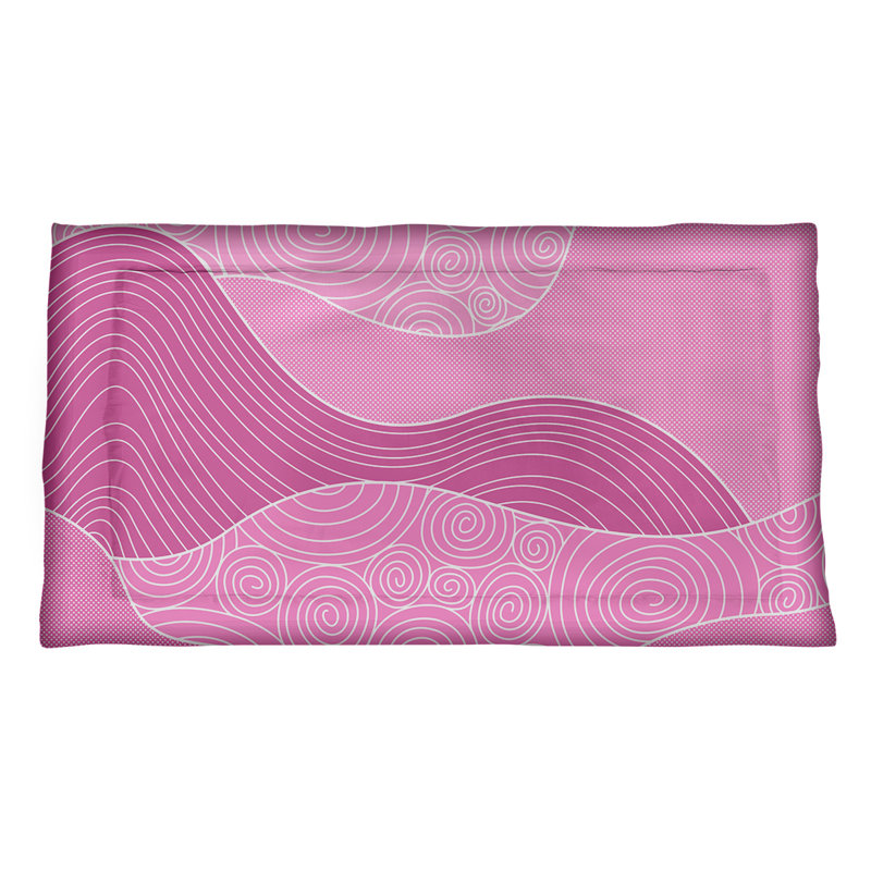 Taie décorative Katelyn Elizabeth, Standard, Microfibre, Rose