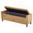 Velvet Upholstered Storage Bench Entryway Bench with Large Storage-575796066