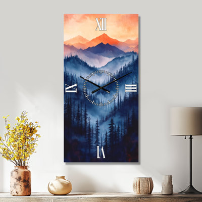 Fading Morning Light Forest III - Nature Decorative Wall Clock