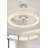 19.69" Crystal Ceiling Fan With Light  And Remote Control
