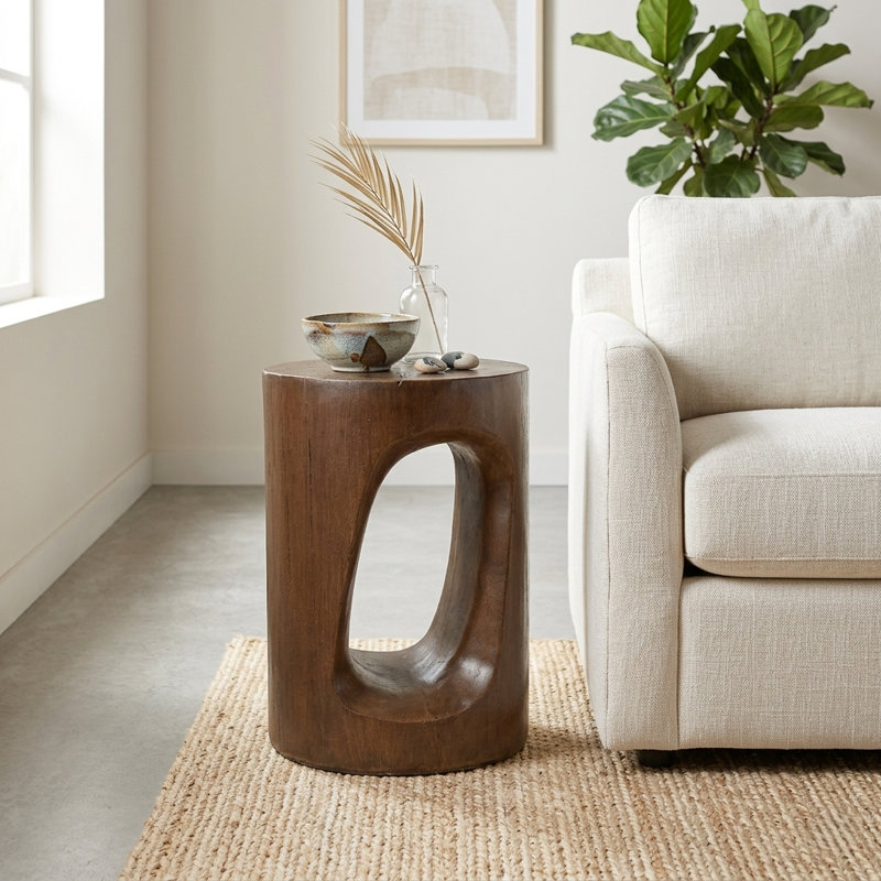 Table d'appoint ronde 13,75 po Phago