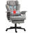 Massage Executive Office Chair With 6 Vibration Points, 400LBS Heated Big And Tall Office Chair With Foot Rest And Lumbar Support, Microfiber Reclining Computer Desk Chair-676427116