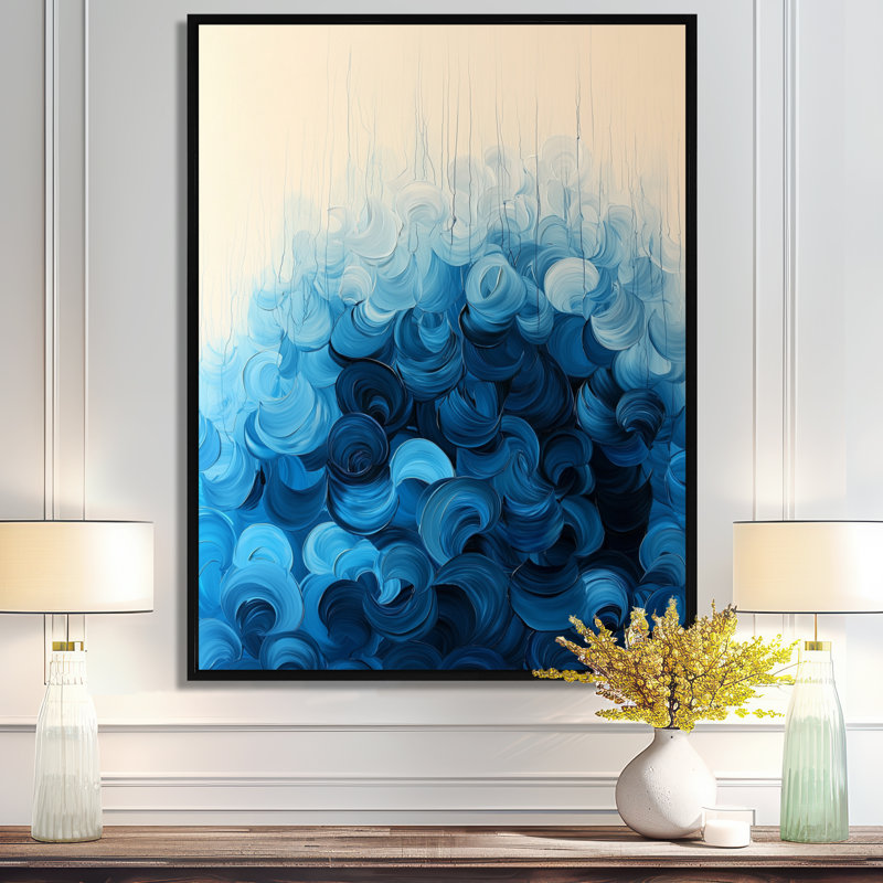 Palmerston - Abstract Wall Art Prints, Noir, Reproduction encadrée sans passe-partout, H 20 po x l 12 po