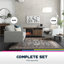 Broche 3 Seater Linen Sofa