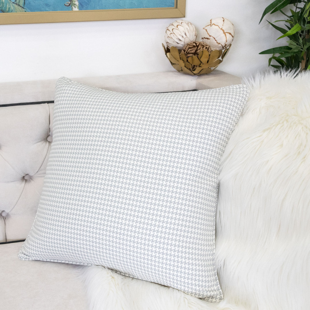  Plaid Indoor/Outdoor Throw Pillow Homey Cozy 