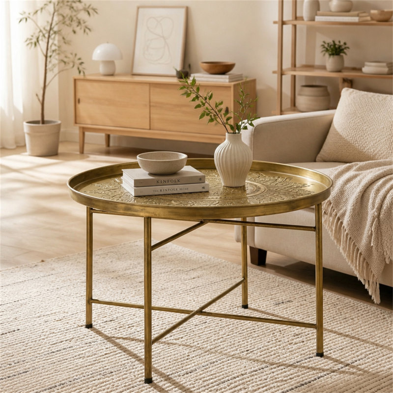 Steel Top Coffee Table