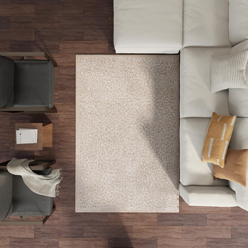 Pardus Teonni Rug, Ivory, Rectangle 5'1" x 7'1"