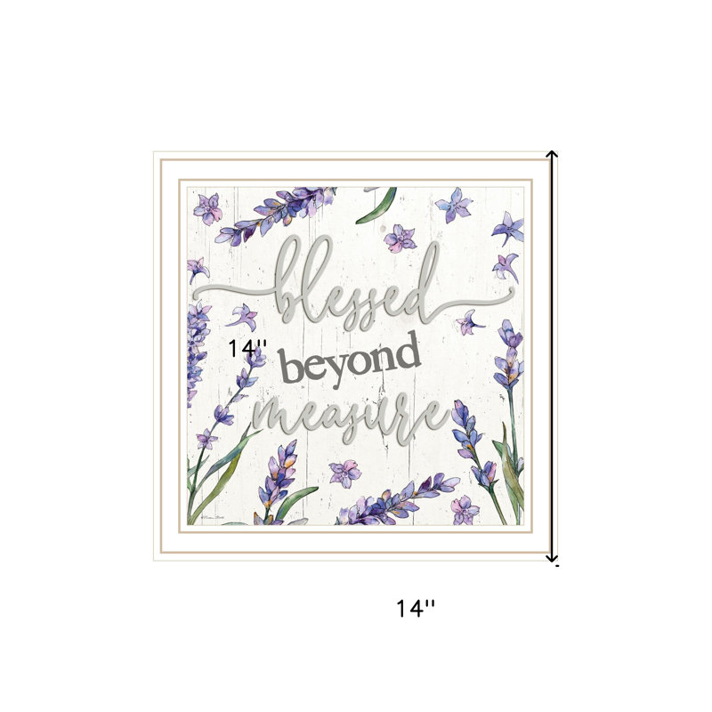 «Blessed Beyond Mesure», impression murale encadrée