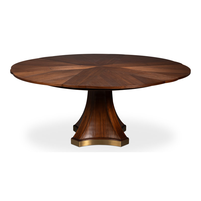 Chelsea Round Walnut Wood Dining Table