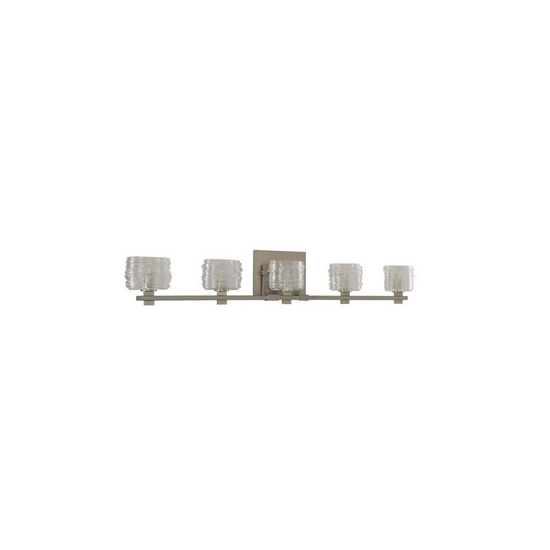 Luminaire pour meuble-lavabo Clearco, Nickel satiné